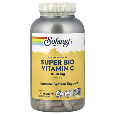 Super Bio Vitamin C, Timed Release, 250 VegCaps