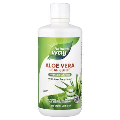Nature's Way сок листьев алоэ вера и внутреннего геля, Wild Berry, 33.8 fl oz (1 Liter)