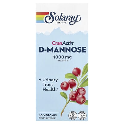CranActin® D-Mannose, 60 вегетарианских капсул