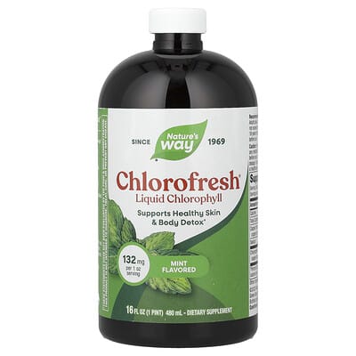 Chlorofresh®, жидкий хлорофилл, мята, 16 fl oz (480 ml)