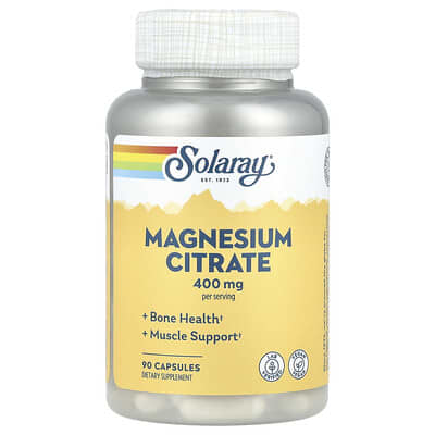 Magnesium Citrate, 90 Capsules (133 mg per Capsule)