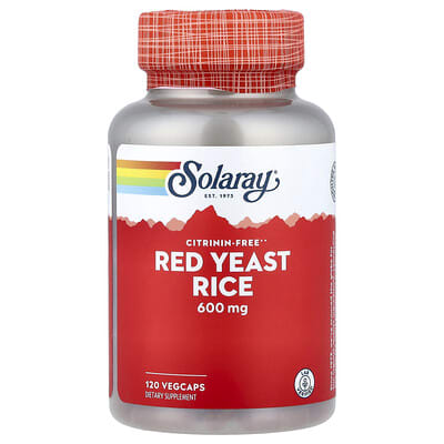 Красный дрожжевой рис, 600 mg, 120 VegCaps