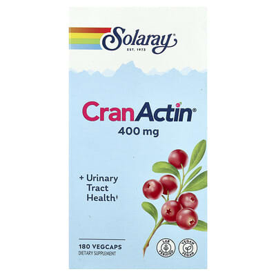 Solaray CranActin®, для здоровья мочевыводящих путей, 180 капсул
