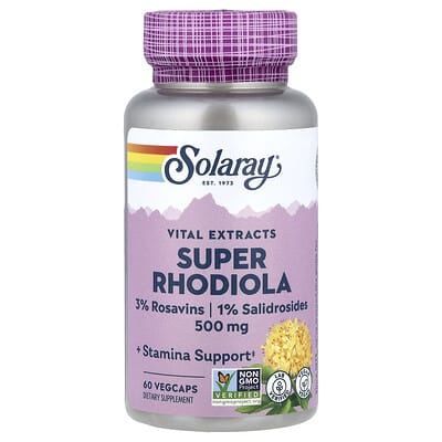 Vital Extracts, Super Rhodiola, 500 mg, 60 VegCaps