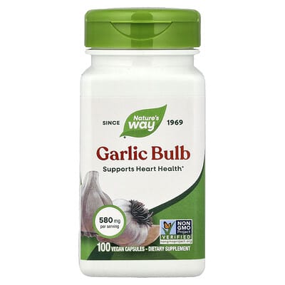 Чеснок Nature's Way, 580 mg, 100 веганских капсул