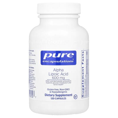 Альфа-липоевая кислота Pure Encapsulations, 600 mg, 120 Capsules