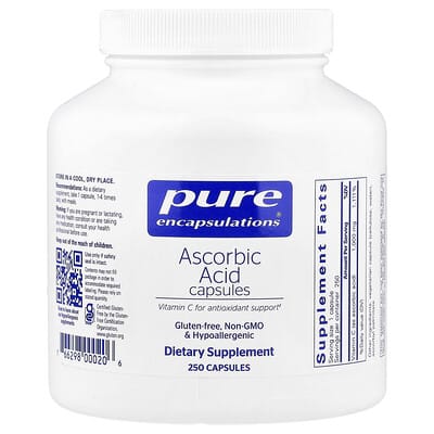 Pure Encapsulations Аскорбиновая кислота 250 капсул