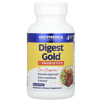 Digest Gold® + Probiotics, 90 капсул