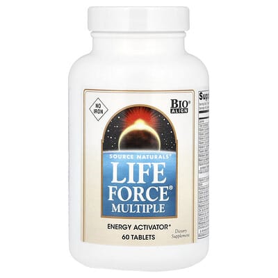 Life Force® Multiple, без железа, 60 таблеток