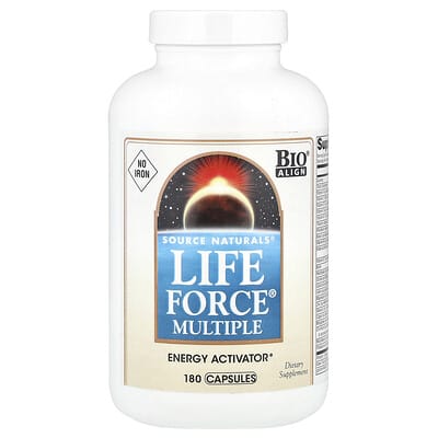 Life Force® Multiple, без железа, 180 капсул