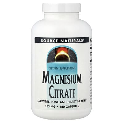 Цитрат магния Source Naturals, 133 mg, 180 капсул