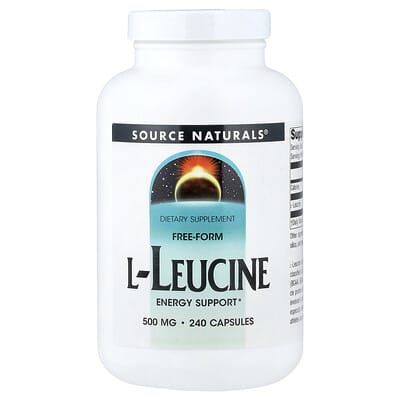 L-Leucine Free Form, 500 mg, 240 капсул