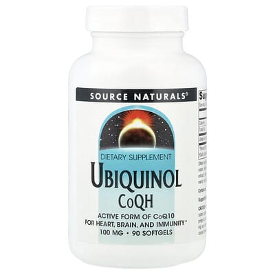 Ubiquinol CoQH, 100 mg, 90 мягких капсул