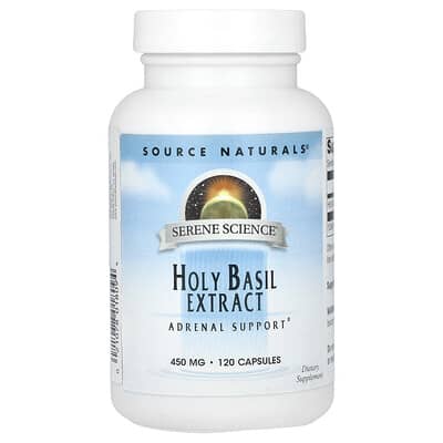 Holy Basil Extract, 450 mg, 120 Capsules