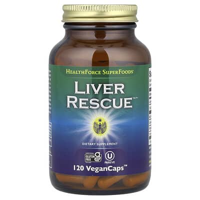 HealthForce Superfoods Liver Rescue™, 120 веганских капсул