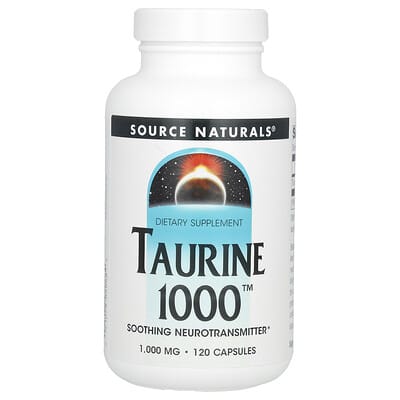 Taurine 1000, 1,000 mg, 120 капсул