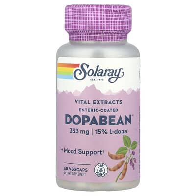 Solaray DopaBean™, 60 вегетарианских капсул