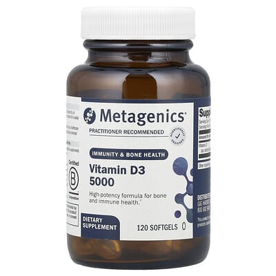 Vitamin D3 5000, 125 mcg (5,000 IU), 120 мягких капсул