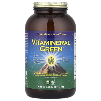 Зеленый суперфуд HealthForce Superfoods Vitamineral Green®, 17.6 oz (500 g)