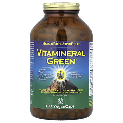 HealthForce Superfoods Vitamineral Green®, 400 VeganCaps