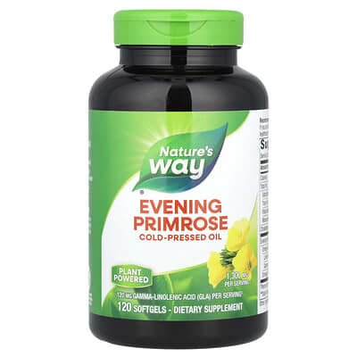Evening Primrose, Cold-Pressed Oil, 1,300 mg, 120 Softgels