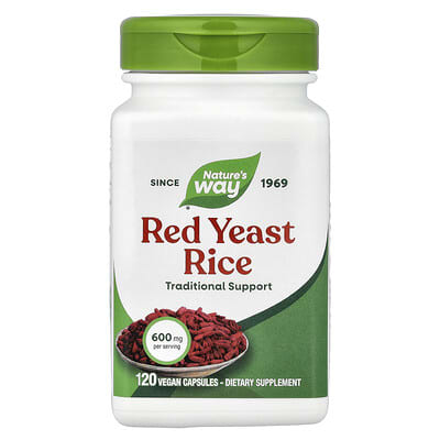 Red Yeast Rice, 600 mg, 120 веганских капсул