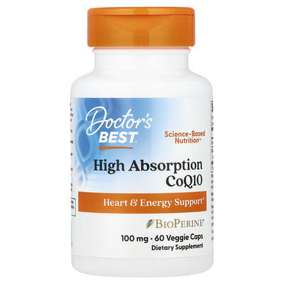 Высокоэффективный CoQ10, 100 mg, 60 вегетарианских капсул