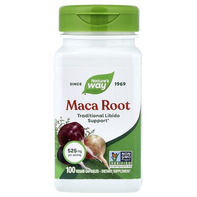 Корень маки, 525 mg, 100 веганских капсул
