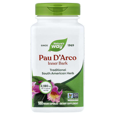 Pau D'Arco внутренняя кора, 180 веганских капсул (545 mg на капсулу)