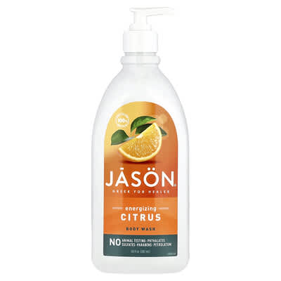 Гель для душа Jason Natural, Energizing Citrus, 30 fl oz (887 ml)