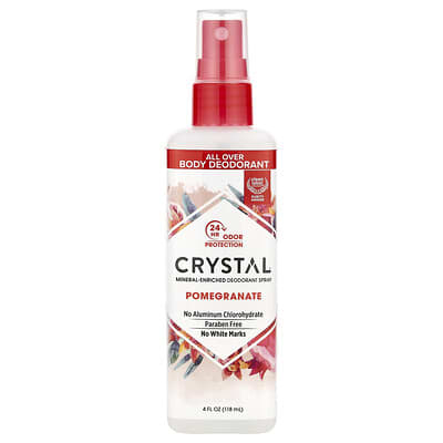 Mineral-Enriched Deodorant Spray, Pomegranate, 4 fl oz (118 ml)