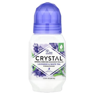 Mineral-Enriched Deodorant Roll-On, Lavender & White Tea, 2.25 fl oz (66 ml)