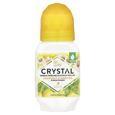 Mineral-Enriched Deodorant Roll-On, Chamomile & Green Tea, 2.25 fl oz (66 ml)
