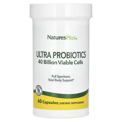 NaturesPlus Ultra Probiotics, 40 Billion, 60 капсул