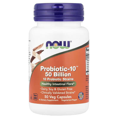 Probiotic-10™, 50 Billion, 50 вегетарианских капсул