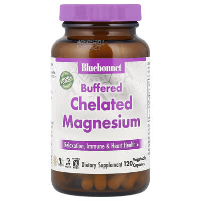 Buffered Chelated Magnesium, 120 Vegetable Capsules (200 mg per Capsule)