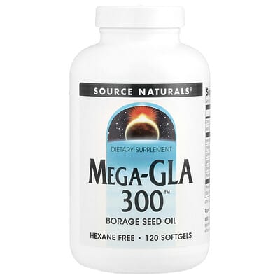 Source Naturals Mega-GLA 300™, 120 мягких капсул
