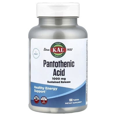 Pantothenic Acid, 100 Tablets