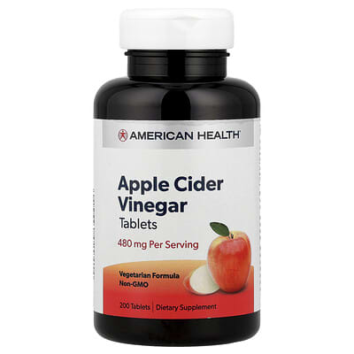 American Health яблочный уксус, 200 таблеток (240 mg на таблетку)