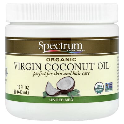 Organic Virgin Coconut Oil, Unrefined , 15 fl oz (443 ml)