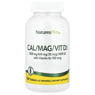 Cal/Mag/Vit D3 with Vitamin K2, 180 Tablets