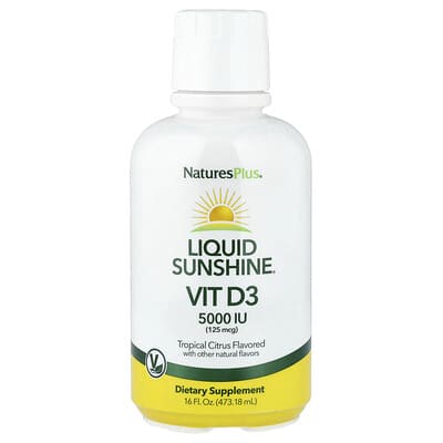 Liquid Sunshine®, Vitamin D3, Tropical Citrus, 16 fl oz (473.18 ml)
