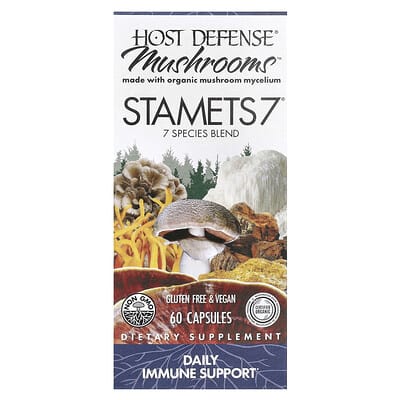 Mushrooms™, STAMETS 7®, 60 капсул
