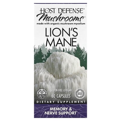 Mushrooms™, Lion's Mane, 60 Capsules (0.5 g per Capsule)