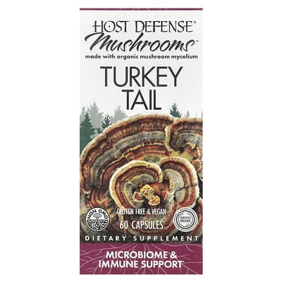 Mushrooms™, Turkey Tail, 60 капсул (0.5 g per Capsule)
