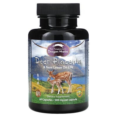 Deer Placenta, 500 mg, 60 Capsules