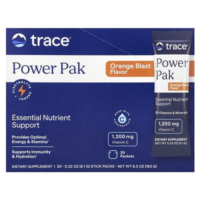 Power Pak Trace Orange Blast, 30 стиков, 0.22 oz (6.1 g) каждый
