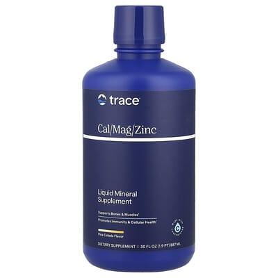 Trace жидкая добавка Cal/Mag/Zinc, Piña Colada, 887 ml