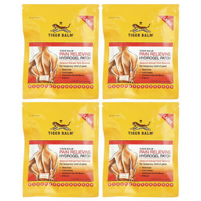 Pain Relieving Hydrogel Patch, Large, 4 патча