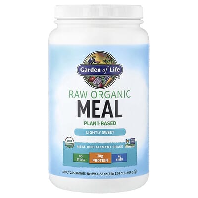Питьевой заменитель пищи RAW Organic, со сладковатым вкусом, 37.53 oz (1,064 g)